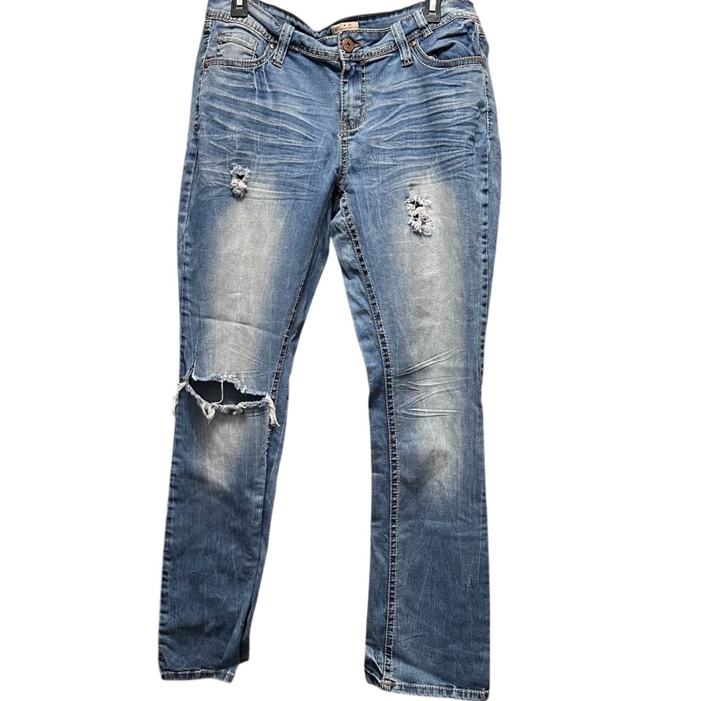 YMI distressed flare Jeans size 14
